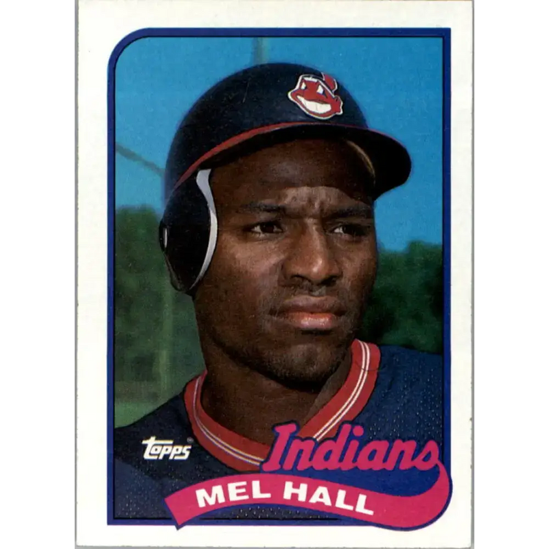 1989 Topps #173 Mel Hall NM-MT Cleveland Indians Baseball Card - Baseball Card Single
