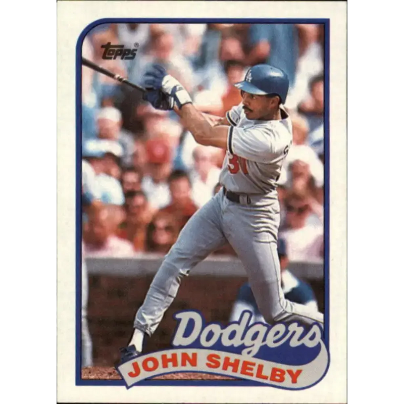 1989 Topps #175 John Shelby NM-MT Los Angeles Dodgers Baseball Card - Baseball Card Single