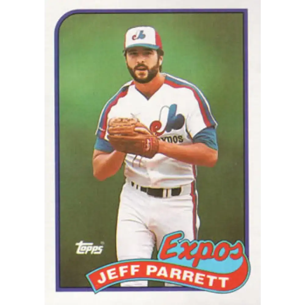 1989 Topps #176 Jeff Parrett NM-MT Montreal Expos Baseball Card - Baseball Card Single