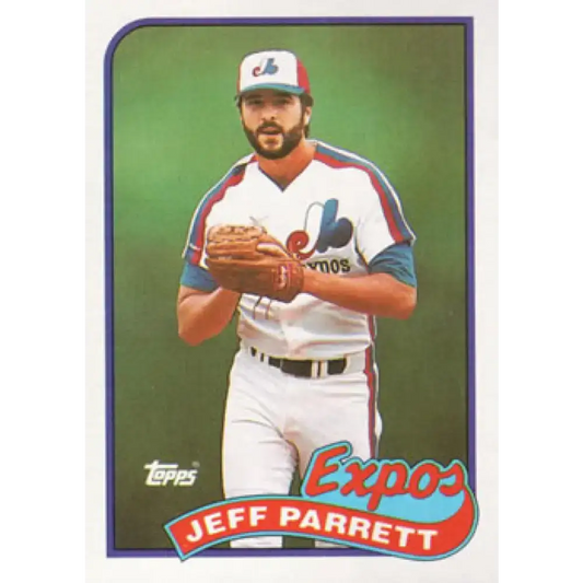 1989 Topps #176 Jeff Parrett NM-MT Montreal Expos Baseball Card - Baseball Card Single