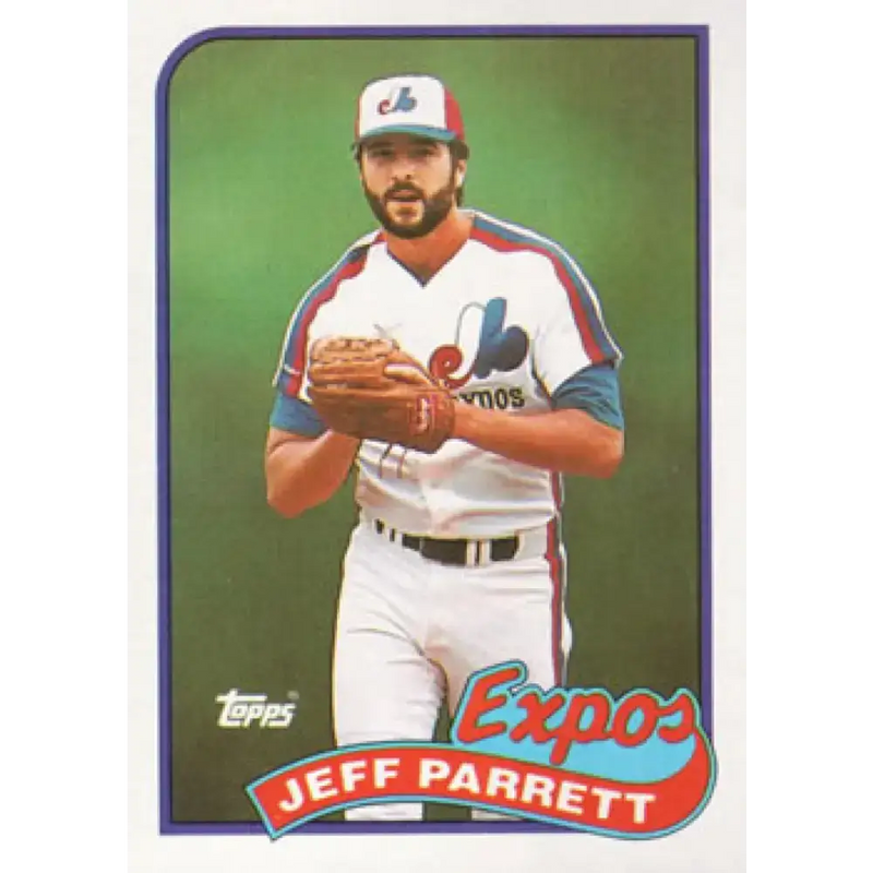 1989 Topps #176 Jeff Parrett NM-MT Montreal Expos Baseball Card - Baseball Card Single