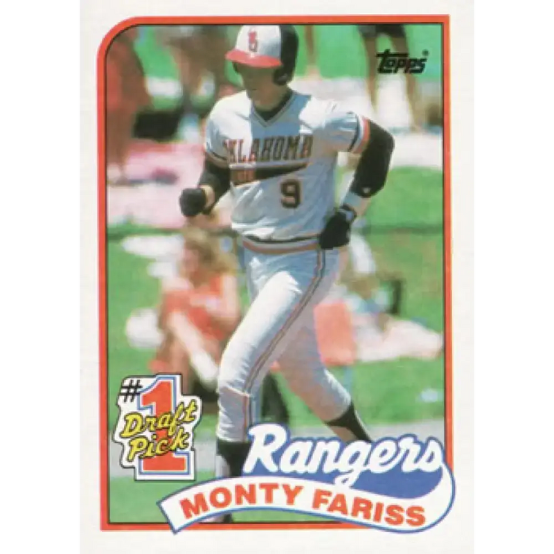 1989 Topps #177 Monty Fariss FDP NM-MT RC Rookie Texas Rangers Baseball Card - Baseball Card Single