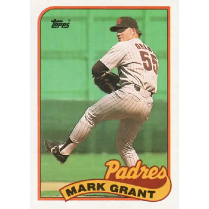 1989 Topps #178 Mark Grant NM-MT San Diego Padres Baseball Card - Baseball Card Single