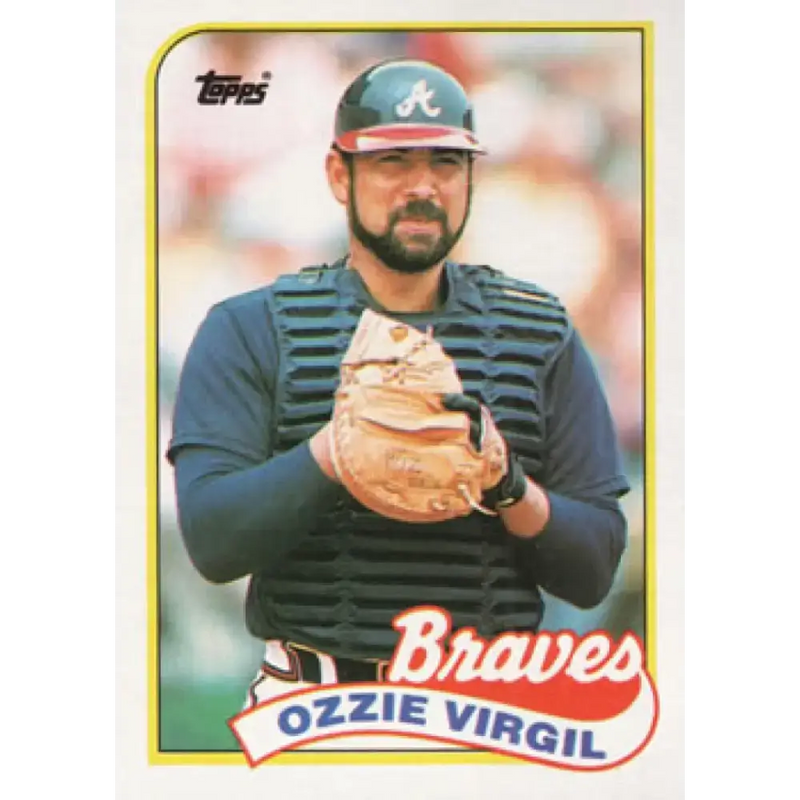 1989 Topps #179 Ozzie Virgil NM-MT Atlanta Braves Baseball Card - Baseball Card Single