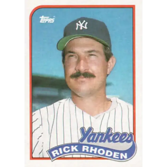 1989 Topps #18 Rick Rhoden NM-MT New York Yankees Baseball Card