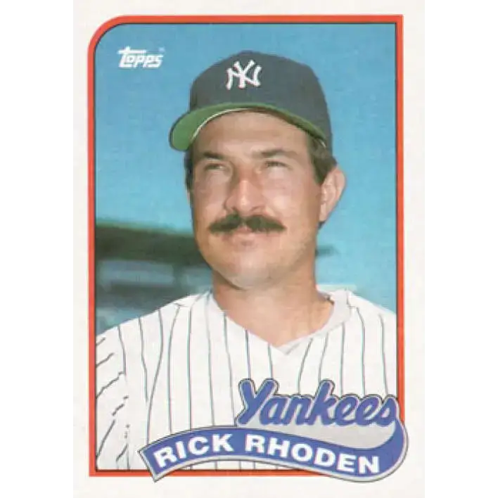 1989 Topps #18 Rick Rhoden NM-MT New York Yankees Baseball Card - Baseball Card Single