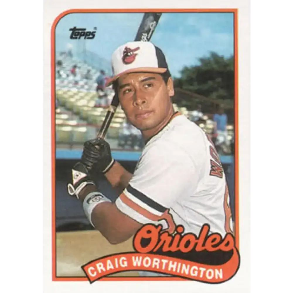 1989 Topps #181 Craig Worthington NM-MT Baltimore Orioles Baseball Card - Baseball Card Single