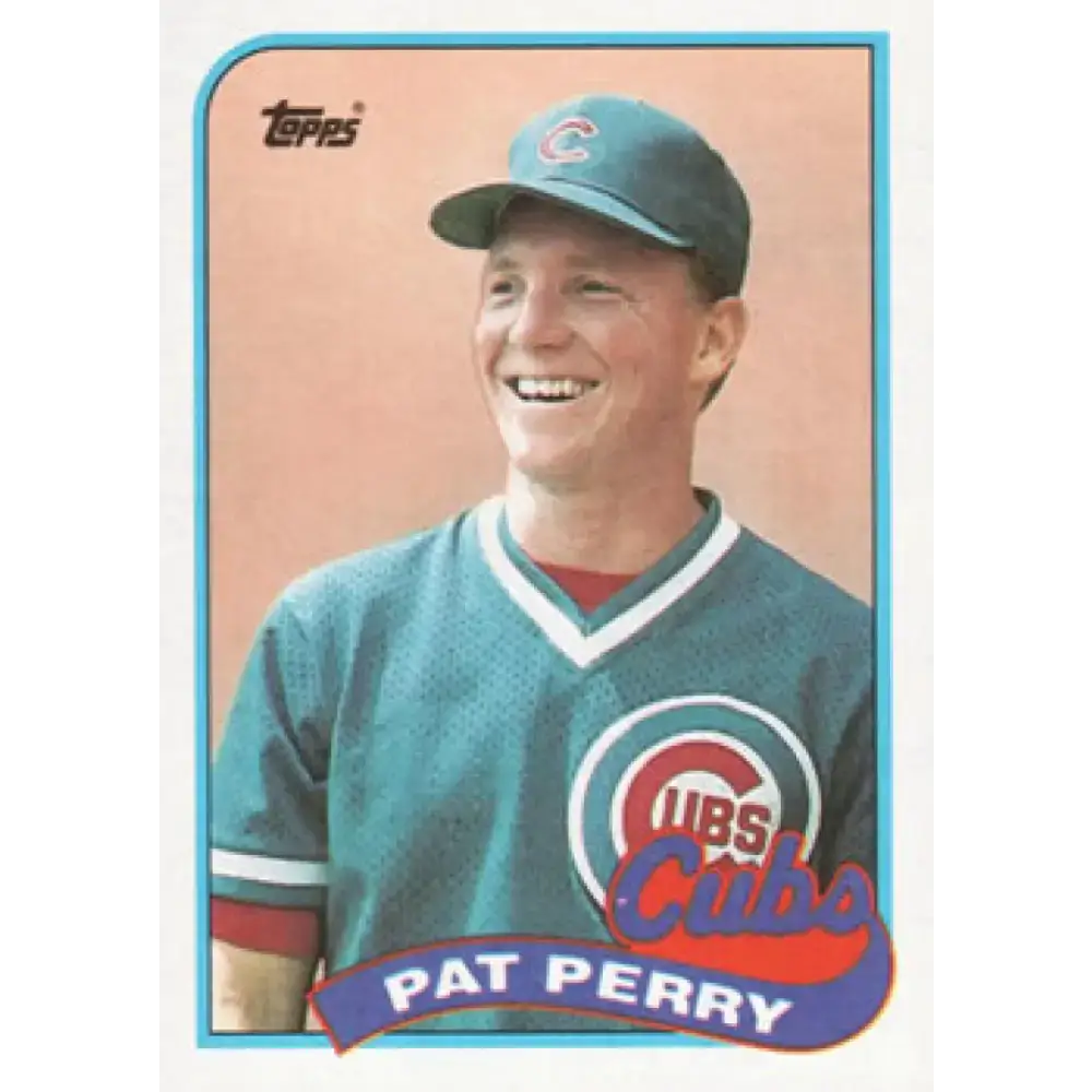 1989 Topps #186 Pat Perry NM-MT Chicago Cubs Baseball Card - Baseball Card Single
