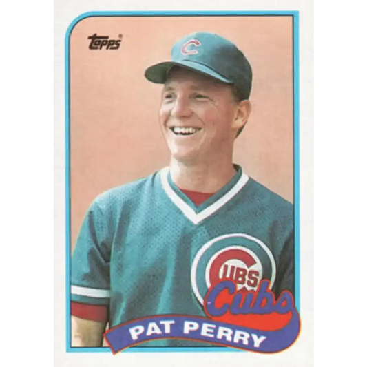 1989 Topps #186 Pat Perry NM-MT Chicago Cubs Baseball Card - Baseball Card Single