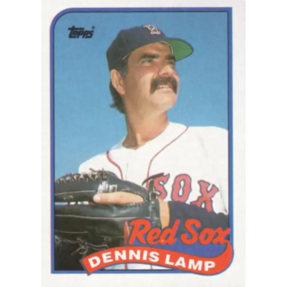 1989 Topps #188 Dennis Lamp NM-MT Boston Red Sox Baseball Card - Baseball Card Single