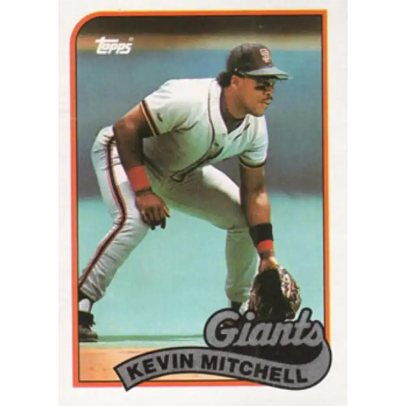 1989 Topps #189 Kevin Mitchell NM-MT San Francisco Giants Baseball Card - Baseball Card Single