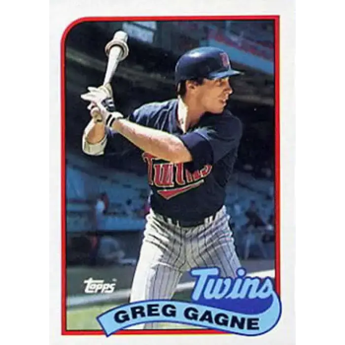 1989 Topps #19 Greg Gagne NM-MT Minnesota Twins Baseball Card - Baseball Card Single