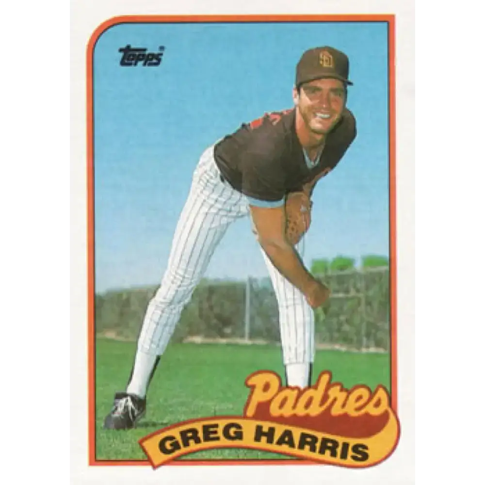1989 Topps #194 Greg Harris NM-MT RC Rookie San Diego Padres Baseball Card - Baseball Card Single