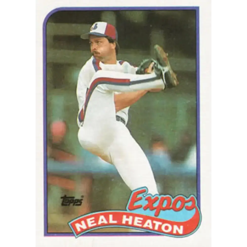 1989 Topps #197 Neal Heaton NM-MT Montreal Expos Baseball Card - Baseball Card Single