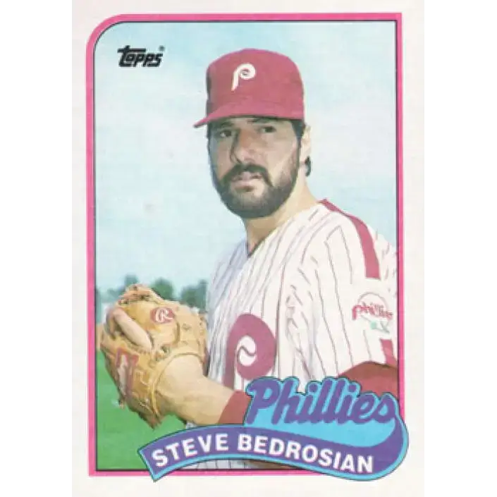1989 Topps #20 Steve Bedrosian NM-MT Philadelphia Phillies Baseball Card - Baseball Card Single