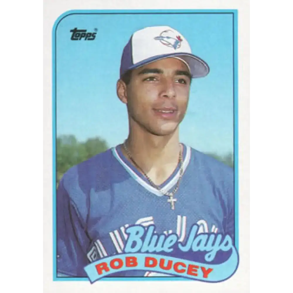 1989 Topps #203 Rob Ducey NM-MT Toronto Blue Jays Baseball Card - Baseball Card Single