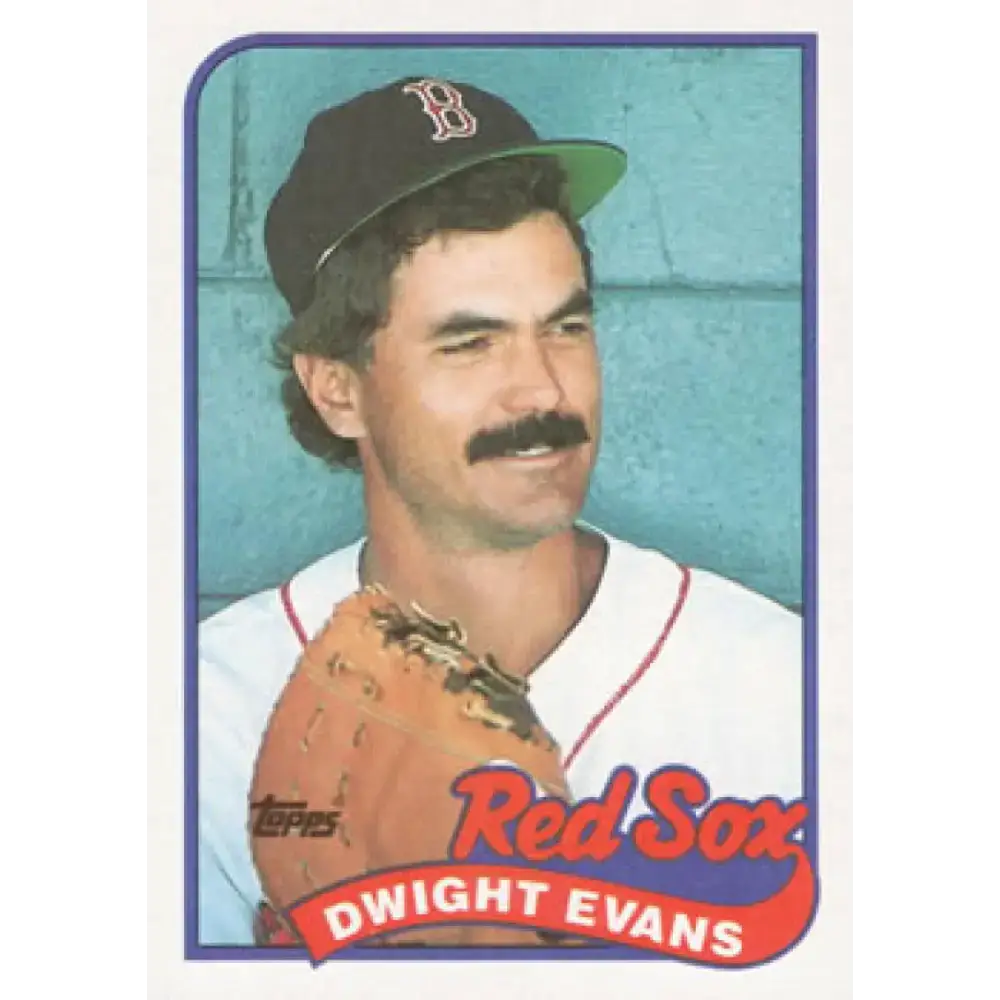 1989 Topps #205 Dwight Evans NM-MT Boston Red Sox Baseball Card - Baseball Card Single