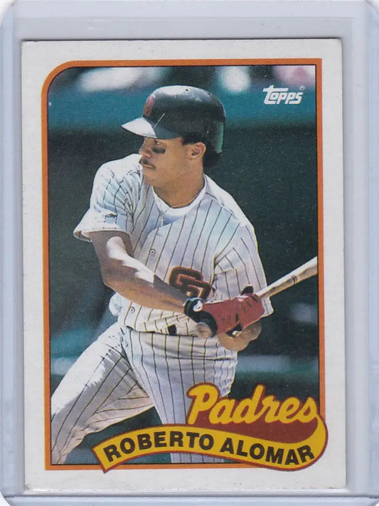 1989 Topps #206 Roberto Alomar RC San Diego Padres - Baseball Card Single