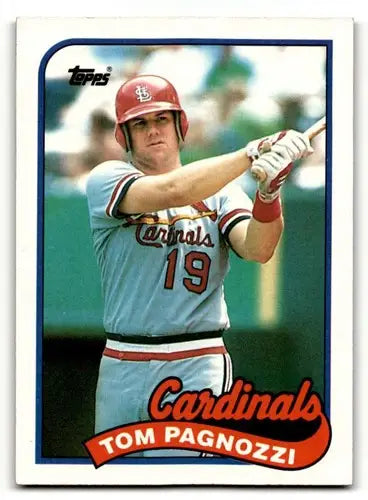 1989 Topps #208 Tom Pagnozzi St. Louis Cardinals Baseball Cards EX/N ID:53784 - Baseball Card Single