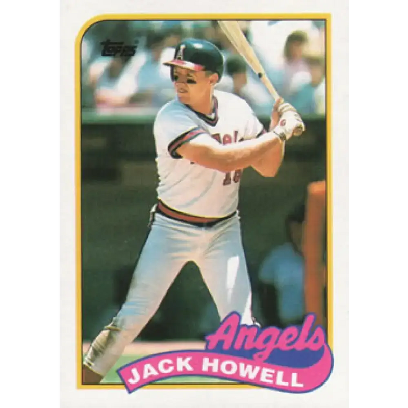 1989 Topps #216 Jack Howell NM-MT California Angels Baseball Card - Baseball Card Single
