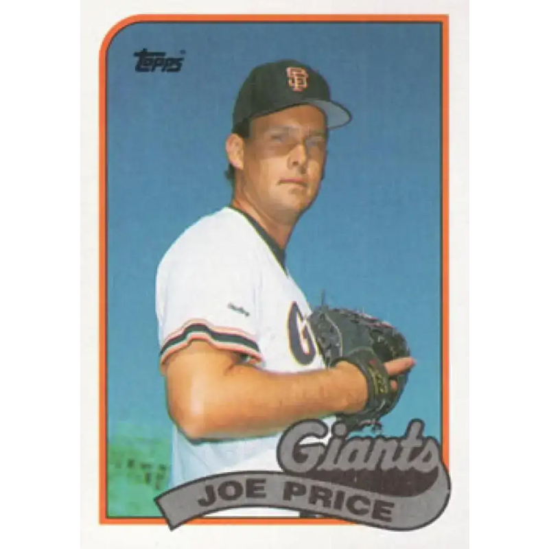 1989 Topps #217 Joe Price NM-MT San Francisco Giants Baseball Card - Baseball Card Single