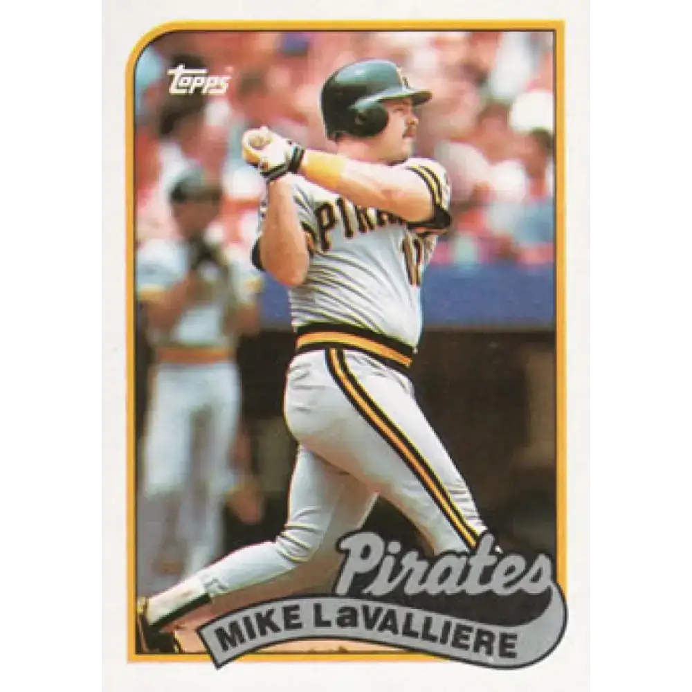 1989 Topps #218 Mike LaValliere NM-MT Pittsburgh Pirates Baseball Card - Baseball Card Single