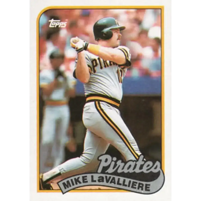 1989 Topps #218 Mike LaValliere NM-MT Pittsburgh Pirates Baseball Card