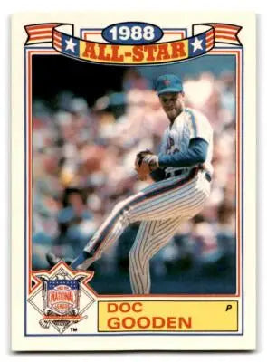 1989 Topps #21a Doc Gooden Glossy All-Stars