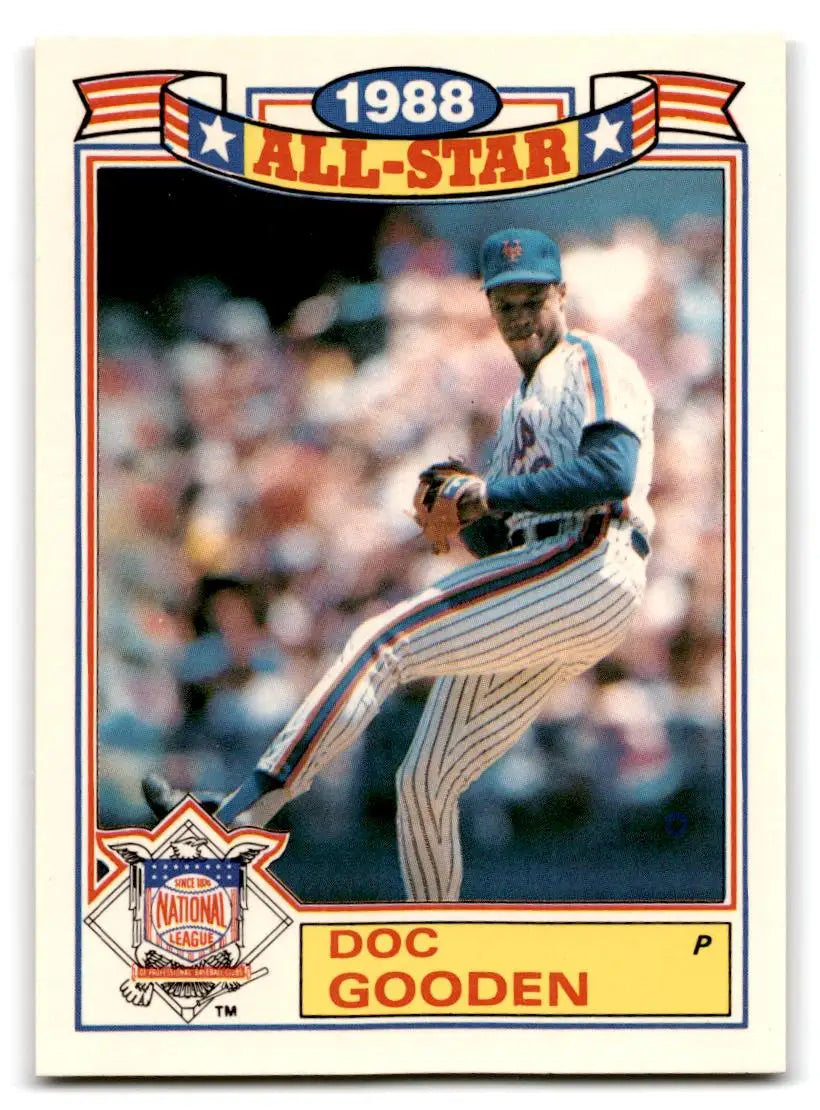 1989 Topps #21a Doc Gooden Glossy All-Stars - Baseball Card Single