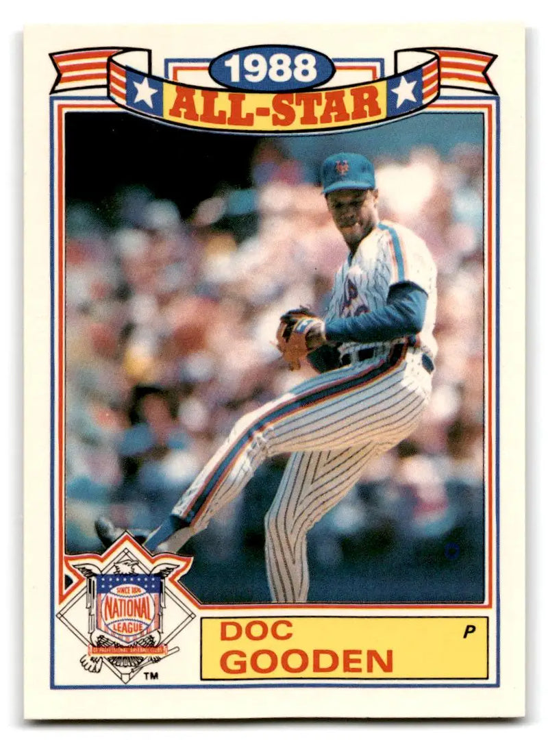 1989 Topps #21a Doc Gooden Glossy All-Stars - Baseball Card Single