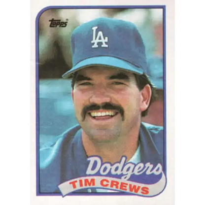 1989 Topps #22 Tim Crews NM-MT Los Angeles Dodgers Baseball Card