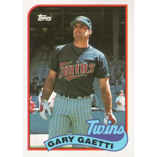 1989 Topps #220 Gary Gaetti NM-MT Minnesota Twins Baseball Card - Baseball Card Single