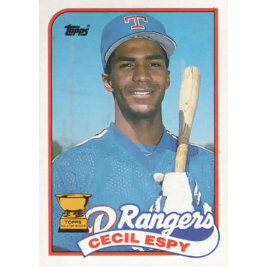 1989 Topps #221 Cecil Espy NM-MT Texas Rangers Baseball Card