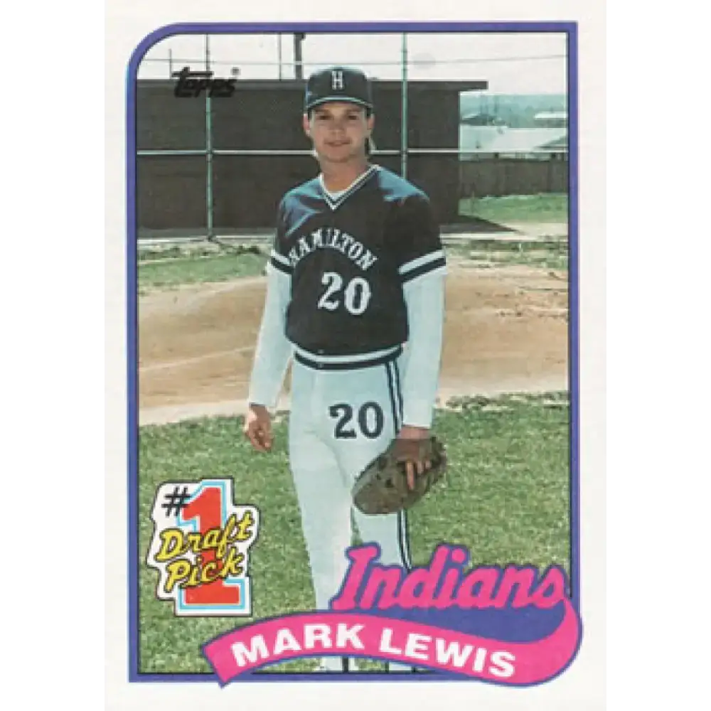 1989 Topps #222 Mark Lewis NM-MT RC Rookie Cleveland Indians Baseball Card