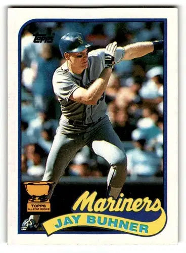 1989 Topps #223 Jay Buhner Seattle Mariners Baseball Cards EX/NM ID:53807 - Baseball Card Single