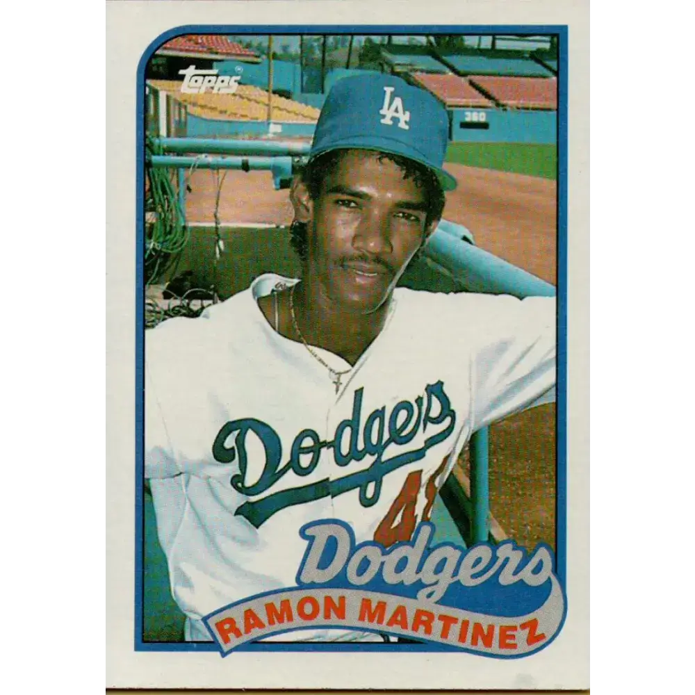 1989 Topps #225 Ramon Martinez NM-MT RC Rookie Los Angeles Dodgers Baseball Card