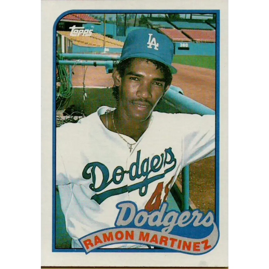 1989 Topps #225 Ramon Martinez NM-MT RC Rookie Los Angeles Dodgers Baseball Card