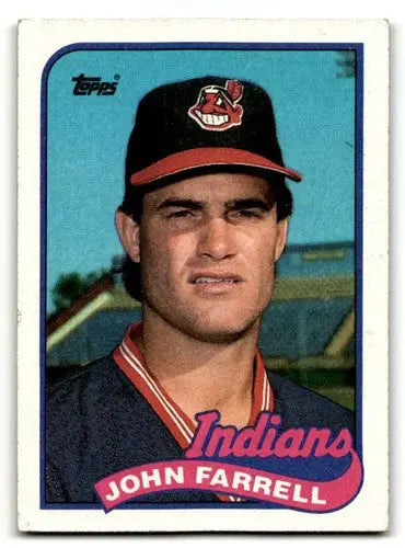 1989 Topps #227 John Farrell Cleveland Indians Baseball Cards EX/NM ID:61574 - Baseball Card Single