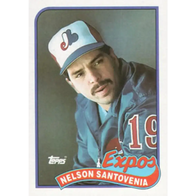 1989 Topps #228 Nelson Santovenia NM-MT Montreal Expos Baseball Card - Baseball Card Single