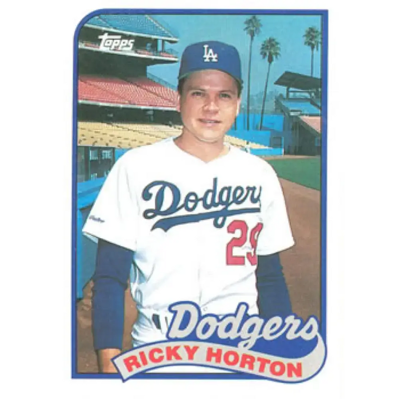 1989 Topps #232 Ricky Horton NM-MT Los Angeles Dodgers Baseball Card - Baseball Card Single