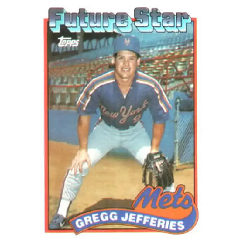 1989 Topps #233a Gregg Jefferies NM-MT New York Mets Baseball Card - Baseball Card Single