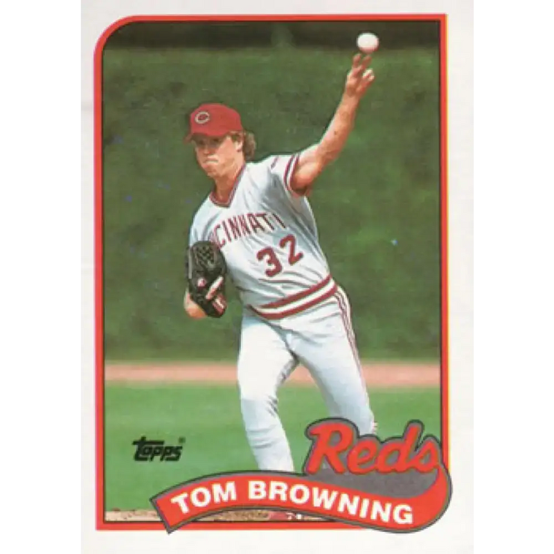 1989 Topps #234 Tom Browning NM-MT Cincinnati Reds Baseball Card - Baseball Card Single