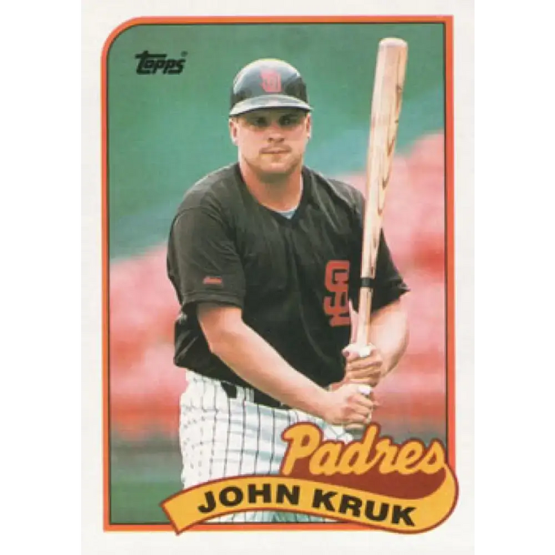 1989 Topps #235 John Kruk NM-MT San Diego Padres Baseball Card - Baseball Card Single