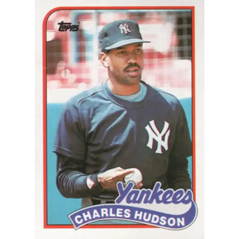 1989 Topps #236 Charles Hudson NM-MT New York Yankees Baseball Card - Baseball Card Single