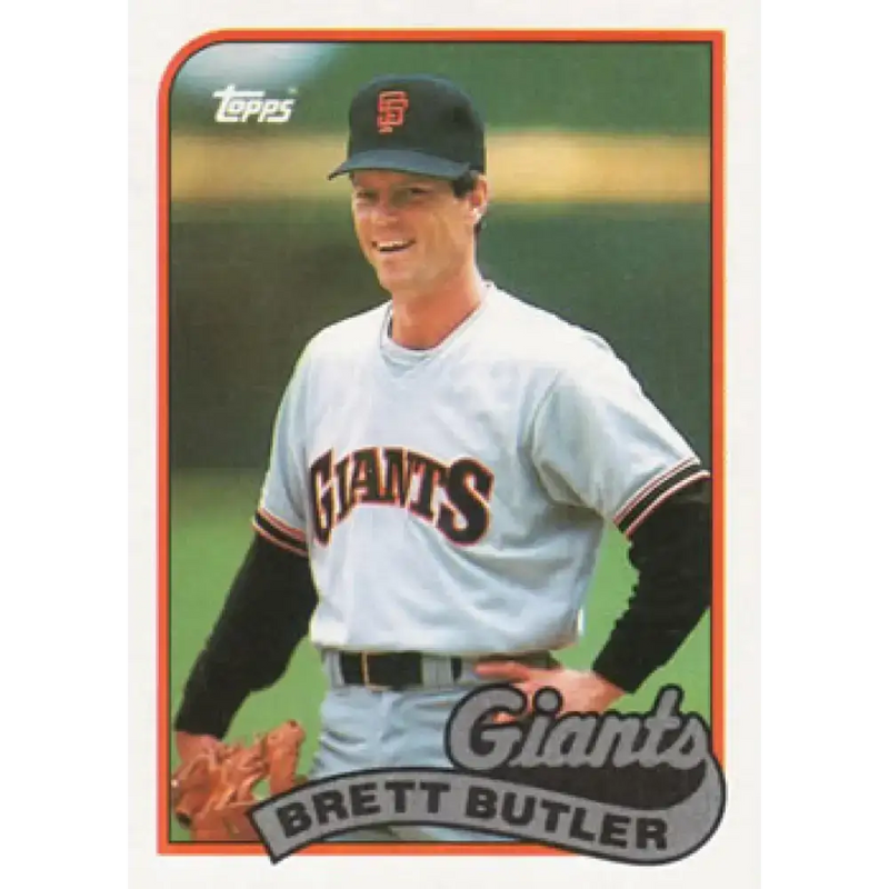 1989 Topps #241 Brett Butler NM-MT San Francisco Giants Baseball Card - Baseball Card Single