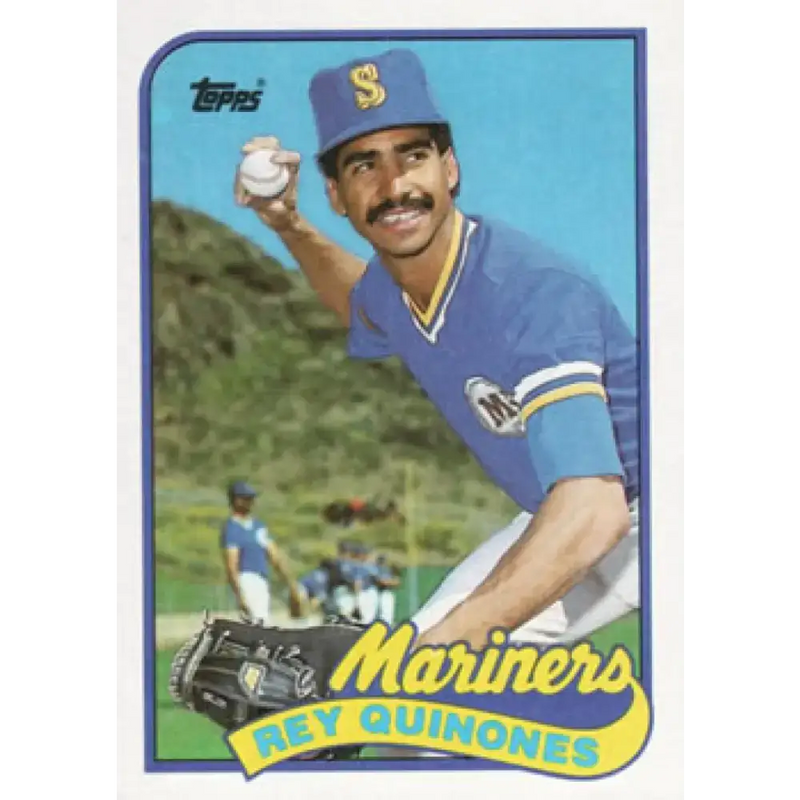 1989 Topps #246 Rey Quinones NM-MT Seattle Mariners Baseball Card - Baseball Card Single