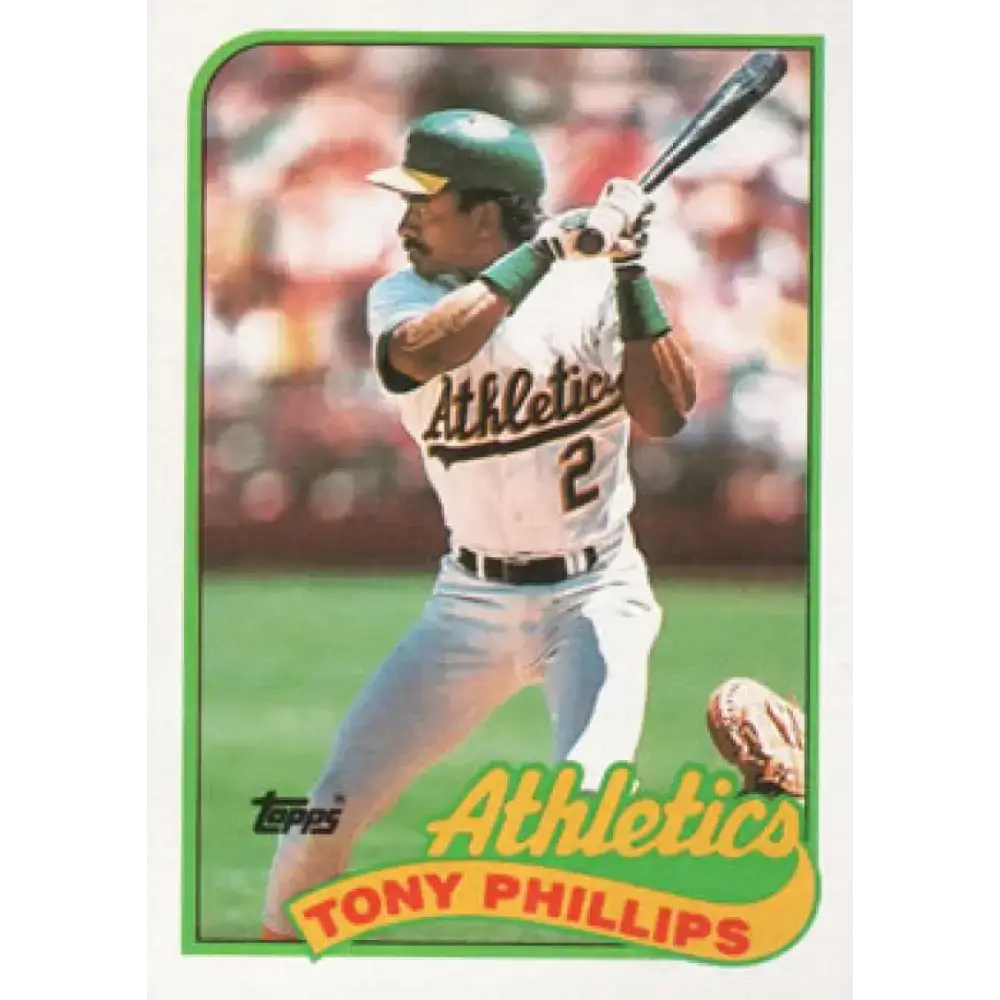 1989 Topps #248 Tony Phillips NM-MT Oakland Athletics Baseball Card