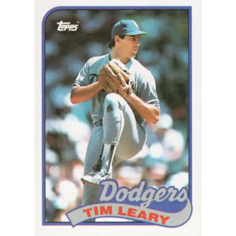 1989 Topps #249 Tim Leary NM-MT Los Angeles Dodgers Baseball Card - Baseball Card Single
