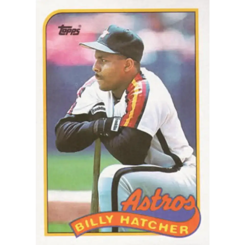 1989 Topps #252 Billy Hatcher NM-MT Houston Astros Baseball Card - Baseball Card Single