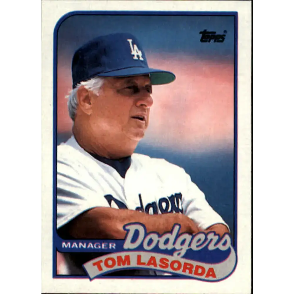 1989 Topps #254 Tom Lasorda MG NM-MT Los Angeles Dodgers Baseball Card